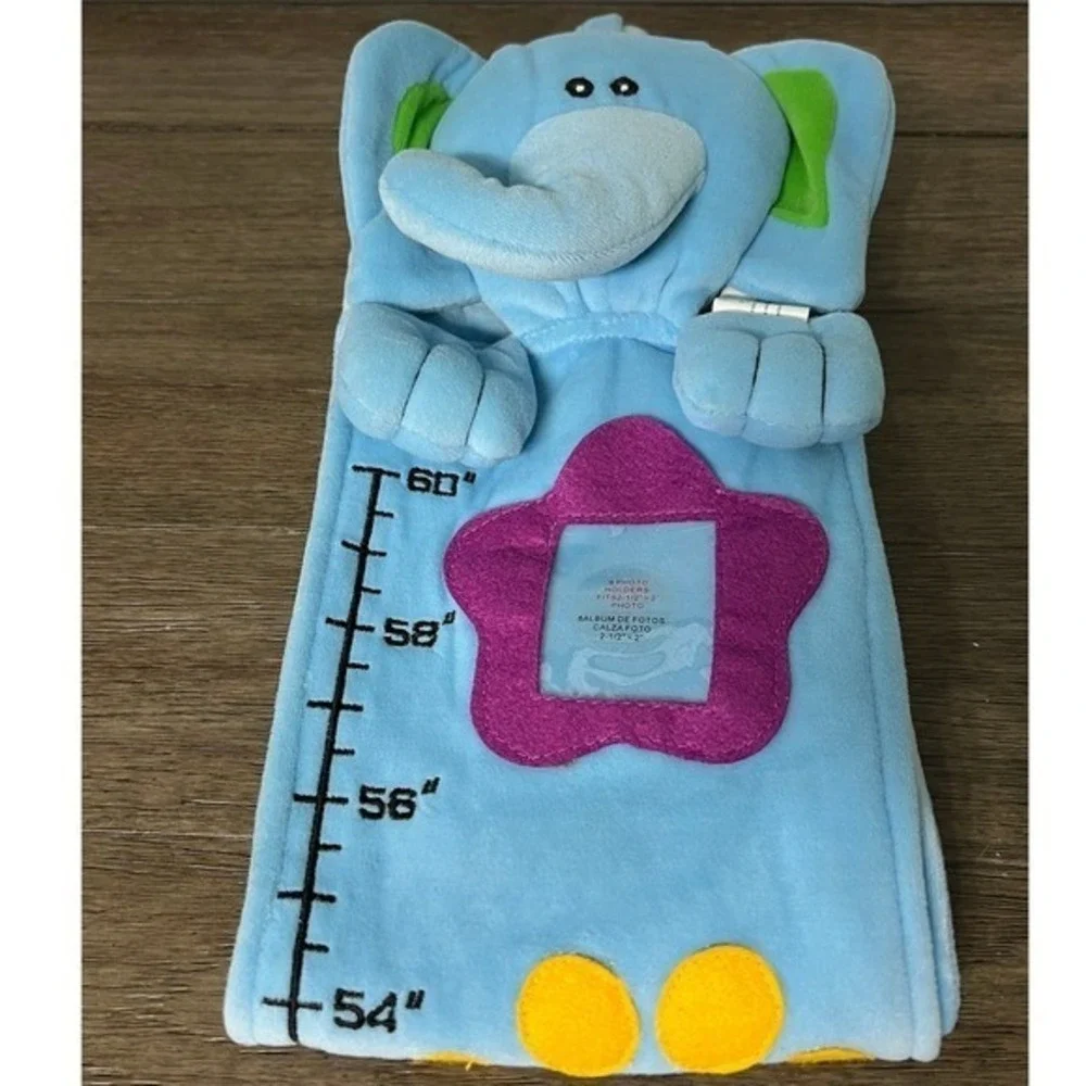 Soft Giggles Elephant Photo Album‎ Growth Chart Wall Decor